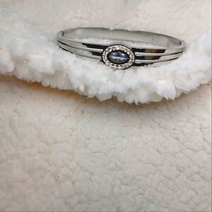 Silver and Light Blue Bracelet